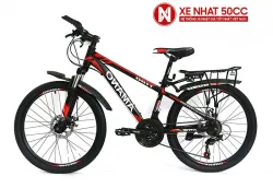 Xe đạp Amano T180T màu đen đỏ
