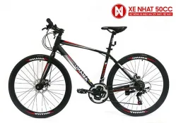 Xe đạp Amano AT100 mới nhất màu đen đỏ